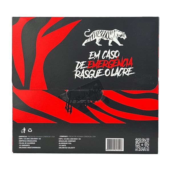 Papel Aluminio Predator com 10 unidades 19804-1